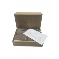 Essential+ bambus strømper, 4 socks in a box, Sand Collection - Limited Edition