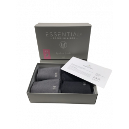 Essential+ bambus strømper, 4 socks in a box, Grey Collection - Limited Edition
