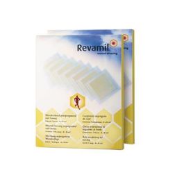 Revamil Honning netforbinding, 5 cm. x 5 cm., 10 stk.