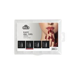 LCN Easy Gel Tips, Soak-Off, 200 stk. Almond