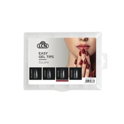 LCN Easy Gel Tips, Soak-Off, 200 stk. Square