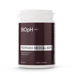 DATOVARE: BIOpH Fodbadepulver, psoriasis, 250 gram DANMARK/NORGE
