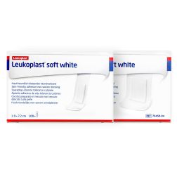 Leukoplast, 100 stk, 1,9 cm / 3,7 cm, hvide,  Vælg Variant