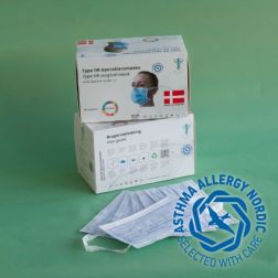 Mundbind, Danske, Astma- og allergi godkendte, 50 stk, Bred elastik