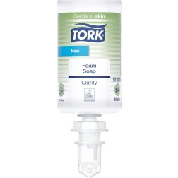 Skumsæbe TORK Clarity miljøvenlig uparfymeret Premium S4 ufarvet, 1000 ml (520201)