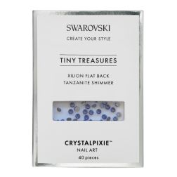 Swarovski® krystalsten, Tanzanite Shimmer, 40 stk